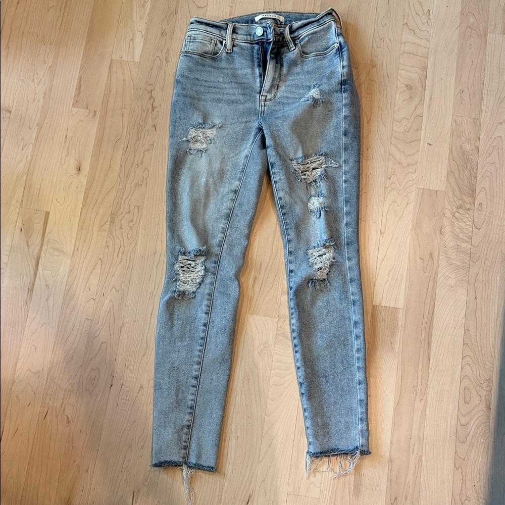 PacSun Light Wash Distressed Skinny Jeans 23